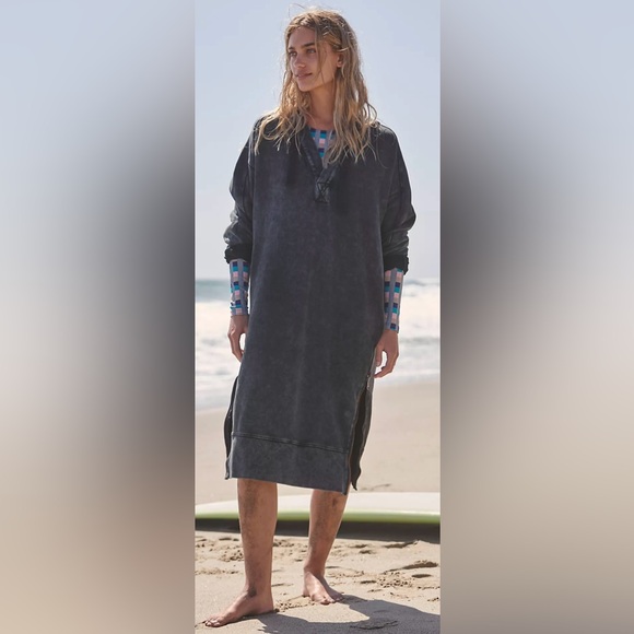 FP Movement by Free People Tops - FP Movement Spur of the Moment solid Hoodie Black XS oversized